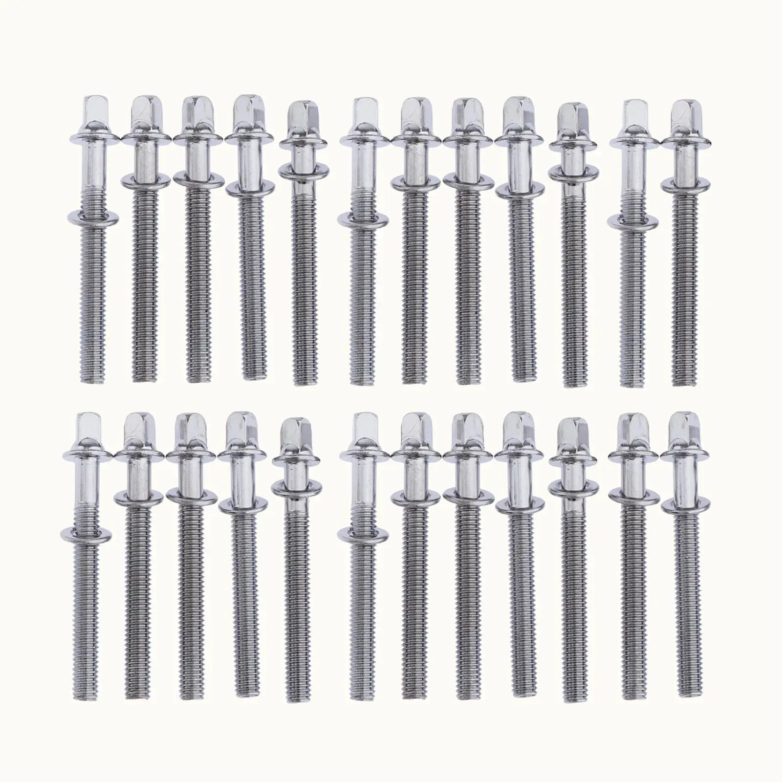 24 Pieces Drum Screws Screw Rod Replacement Accessory Tension Rods Drum Hardware Parts Accessory Drum Tension Rods Percussion