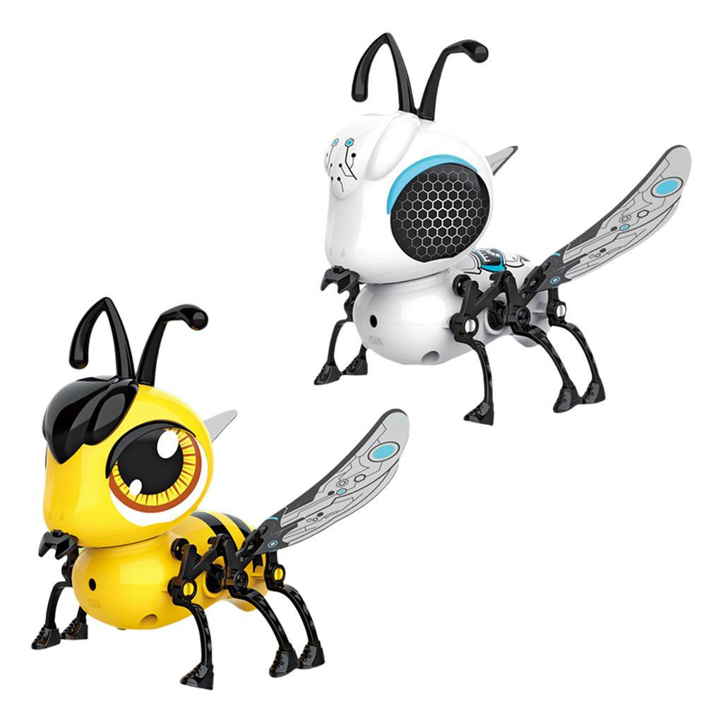 DIY Simulation Bee Electric USB Rechargeable Lighting Sound Early Education Assembled Kids Toy for Kids Boys Girls Children