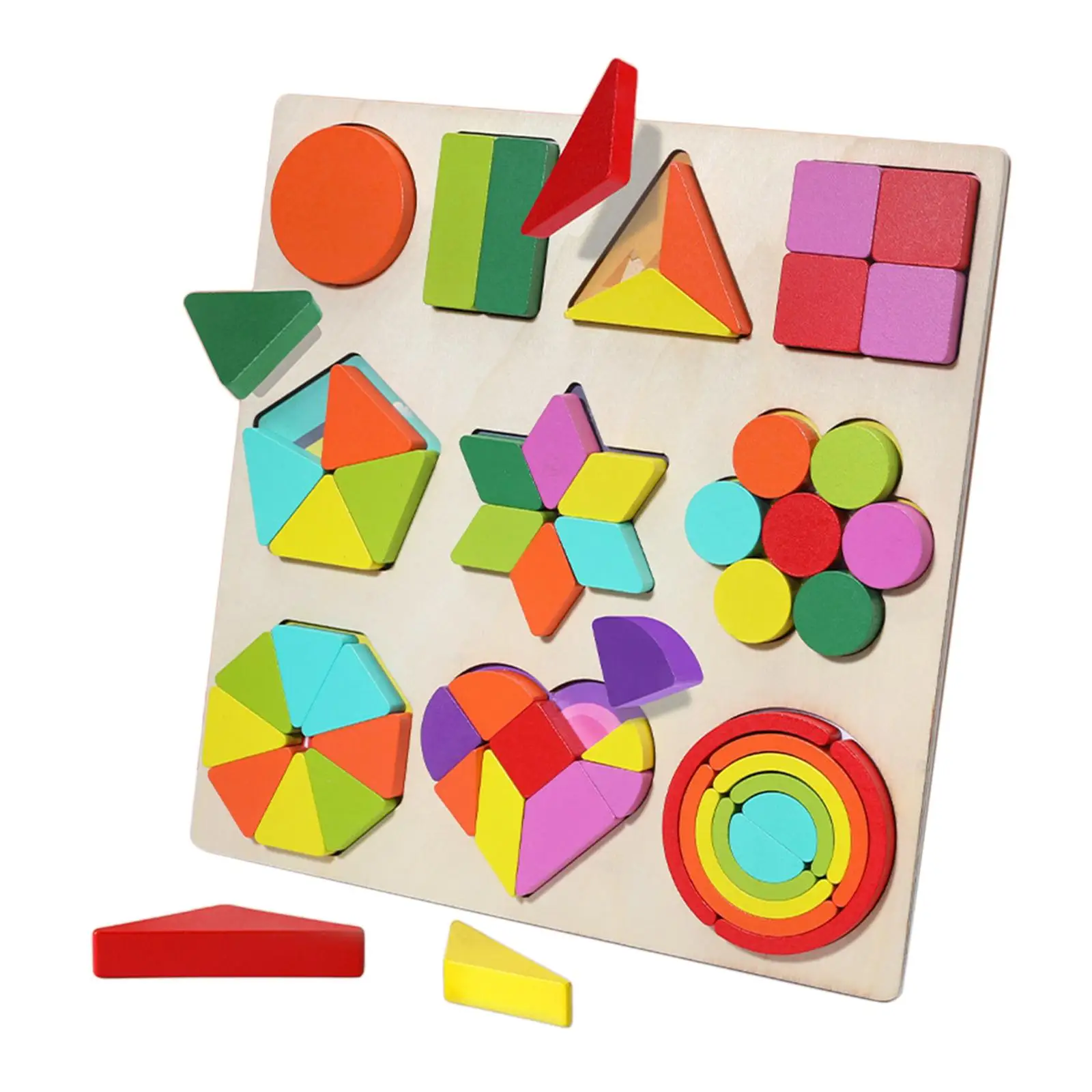 Wooden Puzzle Parent Child Game match shape Educational Game Board Innovation Toys Brain Training Games Preschool Baby