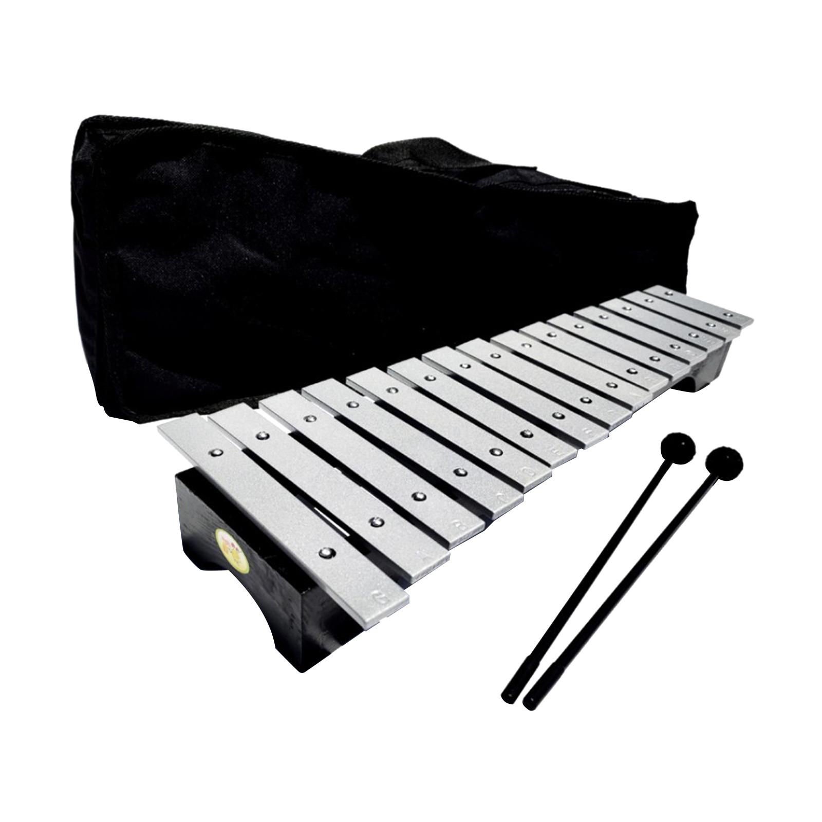 Professional 15 Note Glockenspiel Portable Percussion Xylophone Music Instrument Toy Percussion for Kids and Adult Beginner