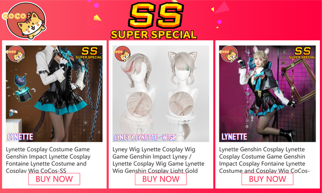 Game Genshin Impact Lynette Cosplay Costume Genshin Fontaine Lynette  Costume Christmas Costume Lynette Cosplay Wig CoCos-SSS - AliExpress