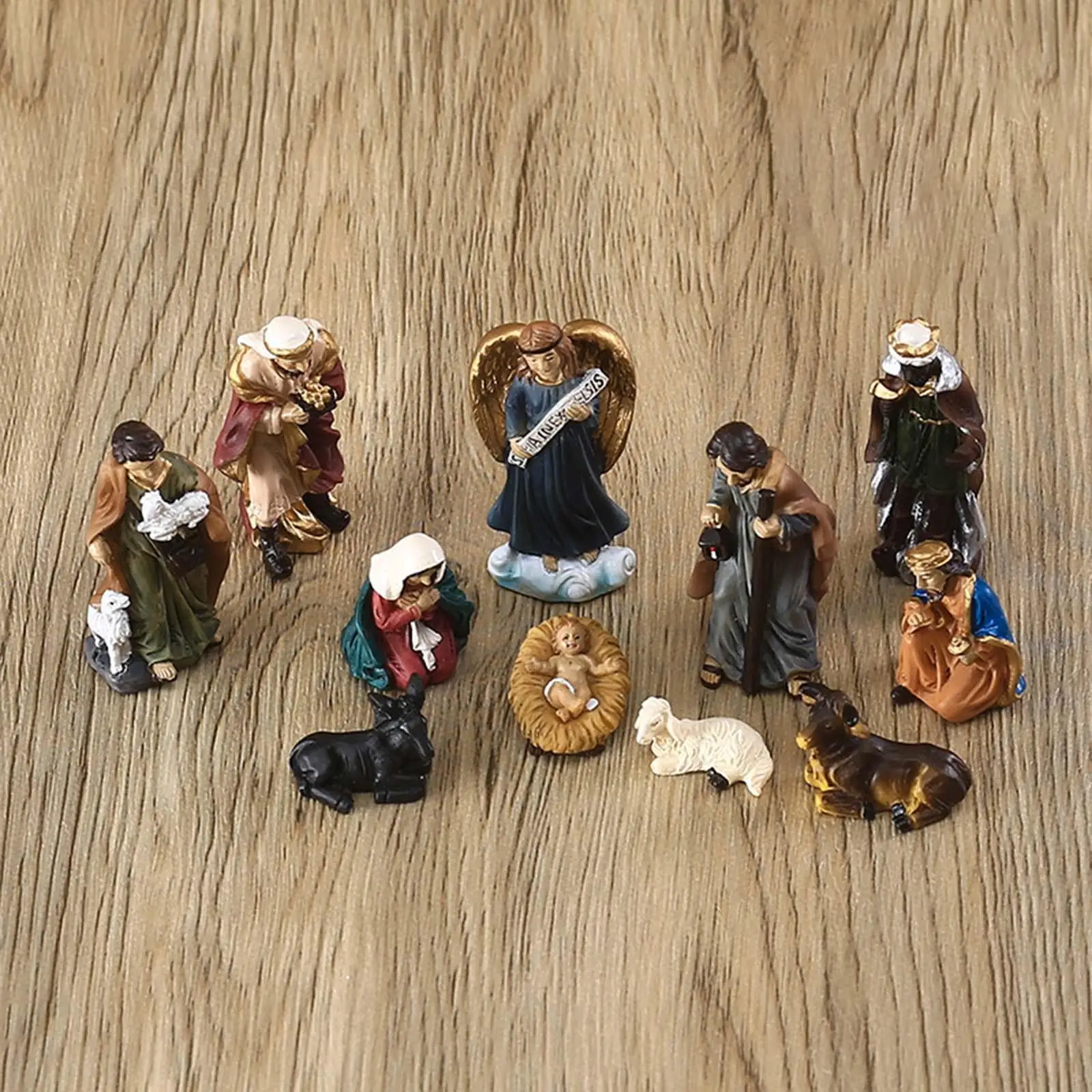 Nativity Scene Resin Figurines Decorative Crafts Accessories