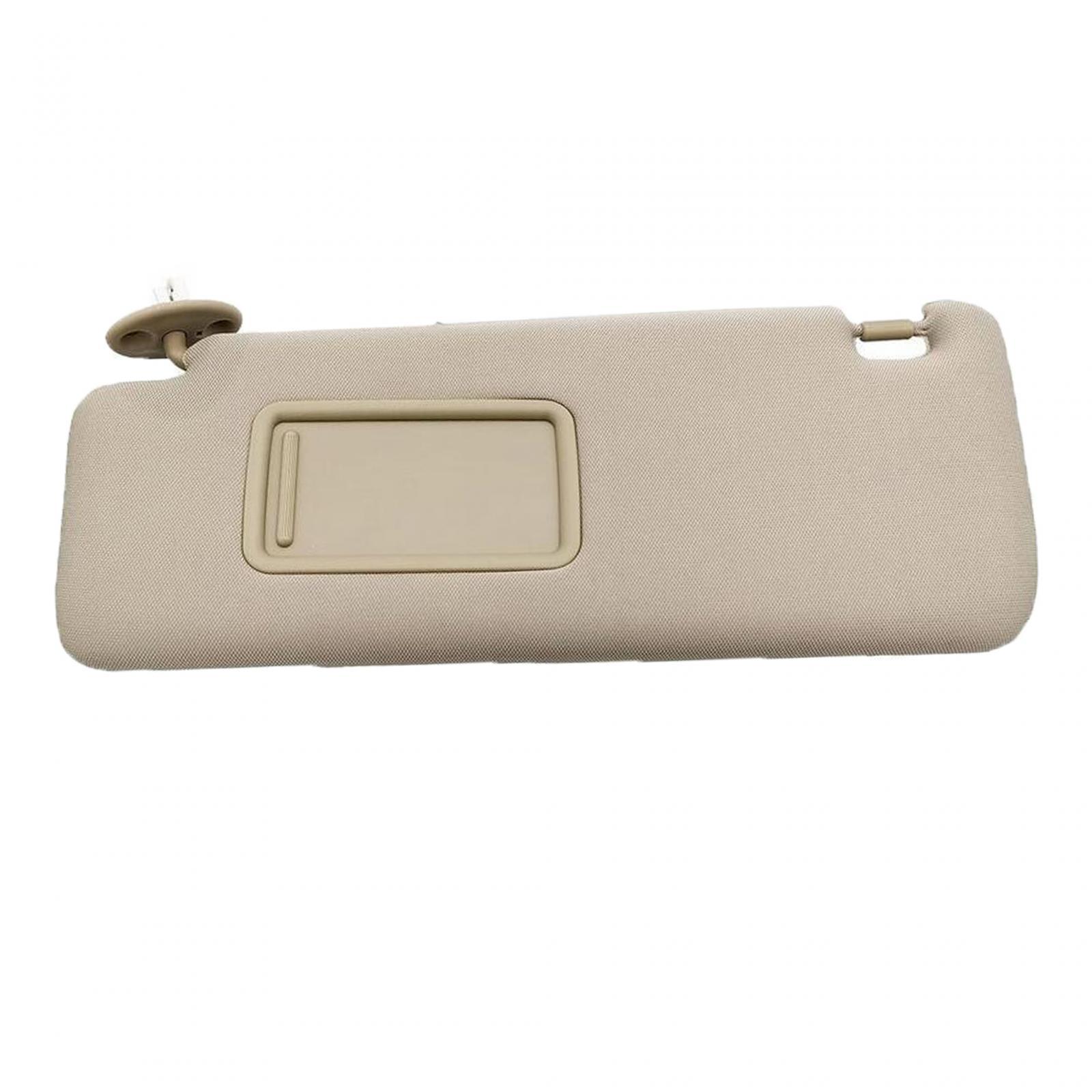 Car Sun Visors Easy Installation Beige Left Side Replacement Left Interior Sun Visor Shade Accessories for Toyota 2010-2023