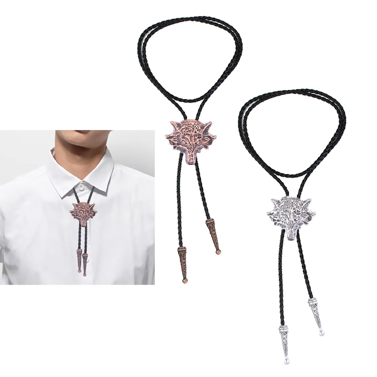 Bolo Tie Western  Necktie Pendant Jewelry for Women Men  Party Birthday  Accessory