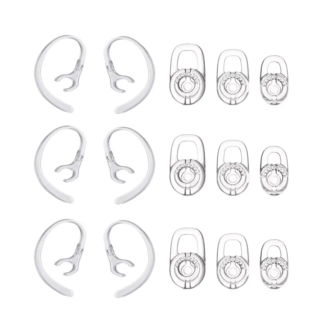 15 Premium Replacement Silicone earplugs Ear Buds Tips Ear-hooks for 