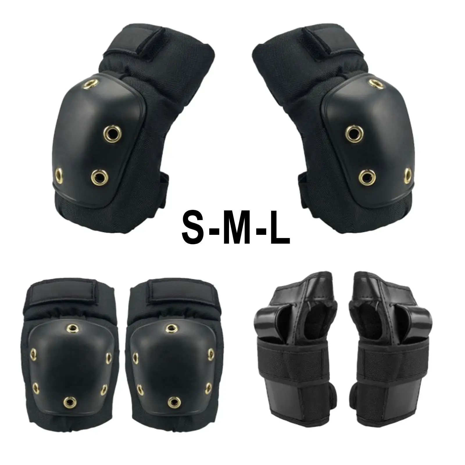 multifunctional Elbow and Knee Pads Wrist Guards Protective Gear for Children Skateboard Roller Skating Outdoor Cycling Riding
