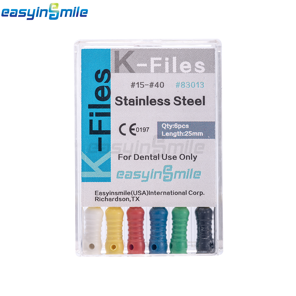 Best of 10Packs EASYINSMILE Endo K Files #6 #8 #10 #15 #20 #25 #30 #15-40 #45-80 Dental Stainless Steel Root Canal Hand Use Durable 25MM Reviews & Tips - Image 2