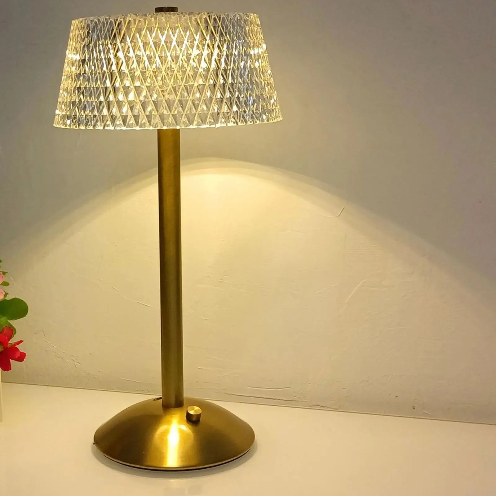 Modern LED Cordless Table Lamp Light Adjustable Eye Protection Rechargeable Glass for Hotel Living Room Desk NightStand Decor