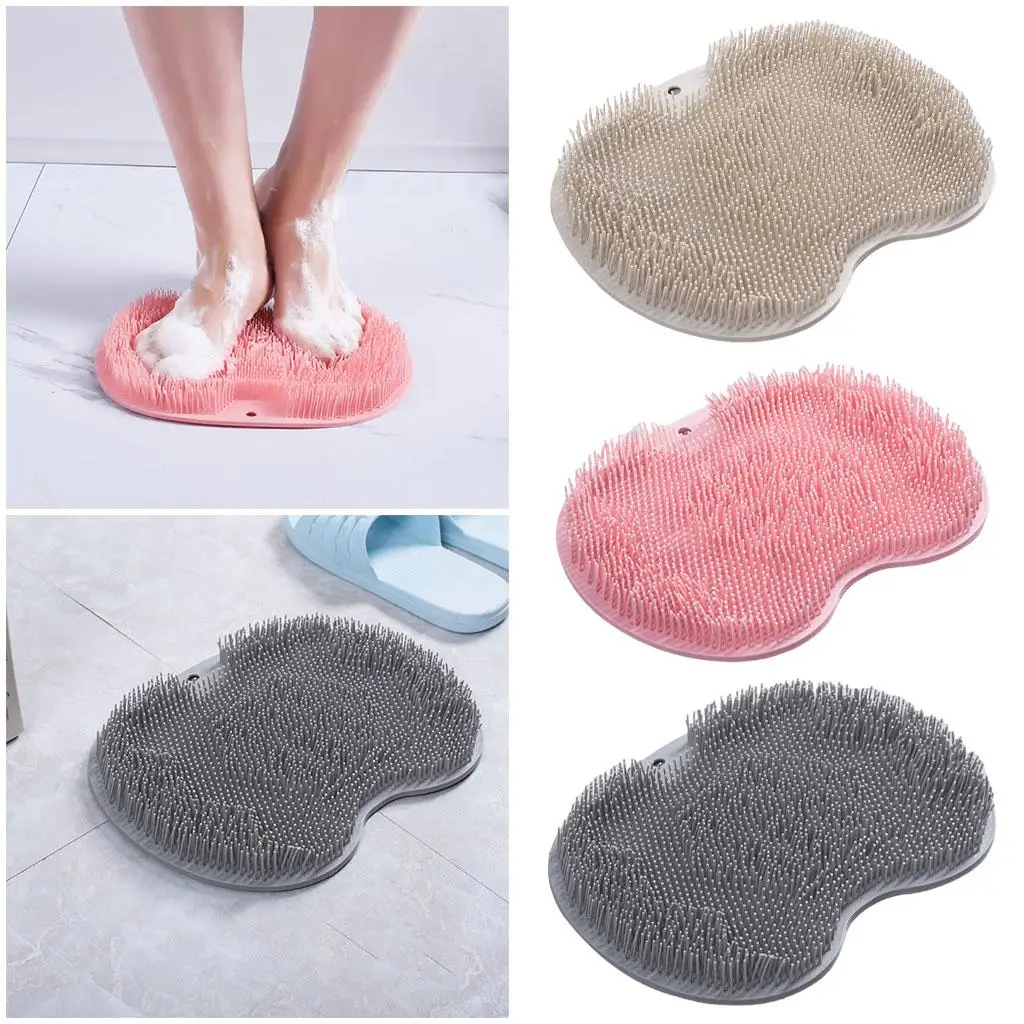 TPE Shower Foot Scrubber Massage Pad Foot Care Bathroom Accessories Multifunction Foot Massager