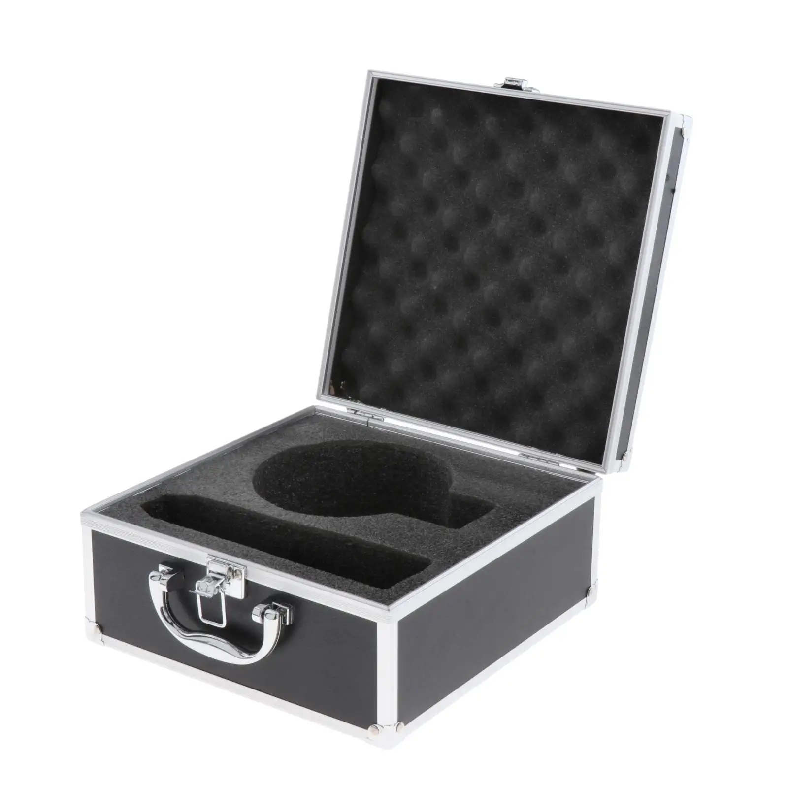 Portable Microphone Storage Case with Sponge Suitcase Mic Foam Case Hard Shell Case Carrying Case