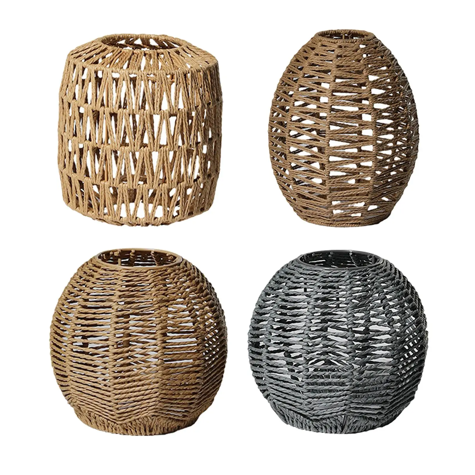 Handmade Weaved Pendant Light Crafts Lampshade for Restaurant Bar Dining