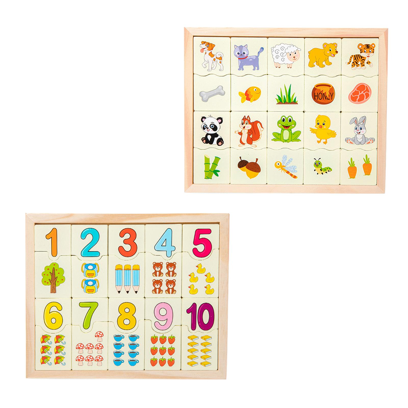 Montessori Preschool Learning Materials Wooden Board Game Wooden Montessori Math Toy for Toddlers Kids Girls Boys Birthday Gifts