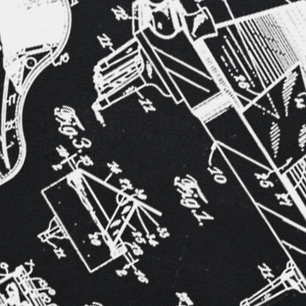 Flügel alte Vintage Patent Pianist Zeichnung T-Shirts Sommer Baumwolle Streetwear Kurzarm Musik instrument Geschenke T-Shirt – Detail 4