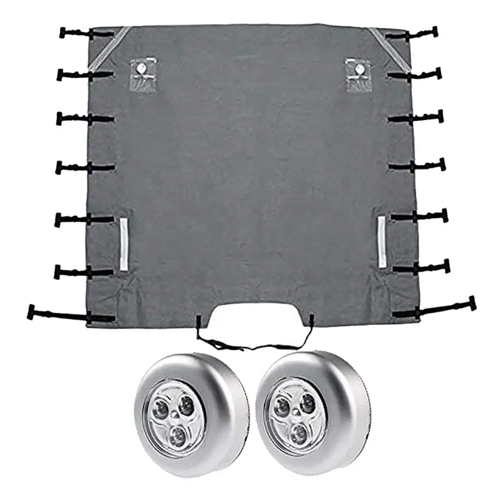 Waterproof Front Towing Cover Chip Protector With Led Guards Lights,