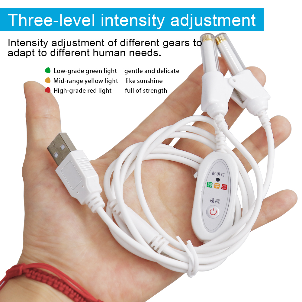 Laser Therapy Rhinitis Sinusitis Machine 650nm Nose Care Bionase Tinnitus Ear Laser Therapy LLLT Irradiation Media Deafness USB