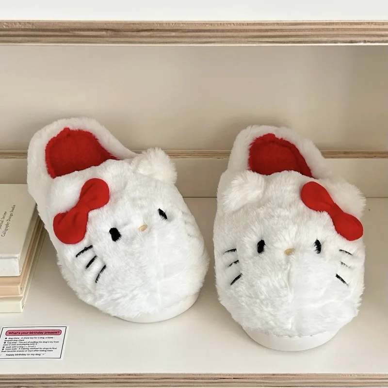 Sanrio Plush Slippers Hello Kitty