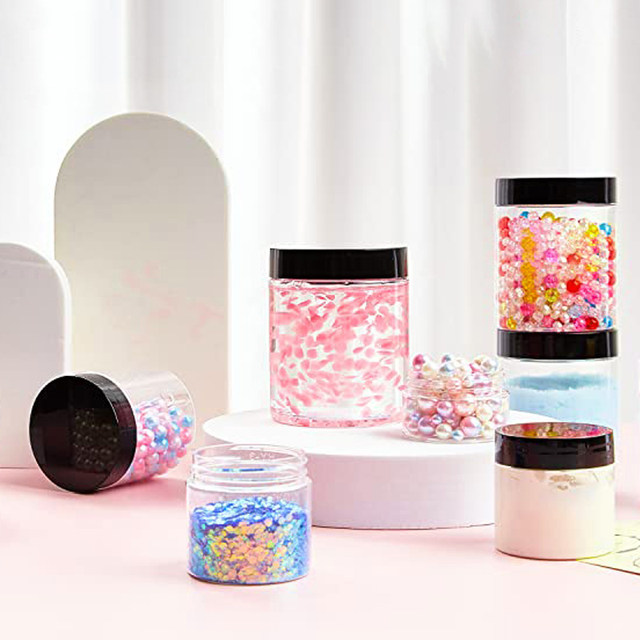 16 Transparente Kunststoffdosen 500 Ml Mit Schwarzem Deckel – BPA-frei, Luftdicht, Für Lebensmittel & DIY