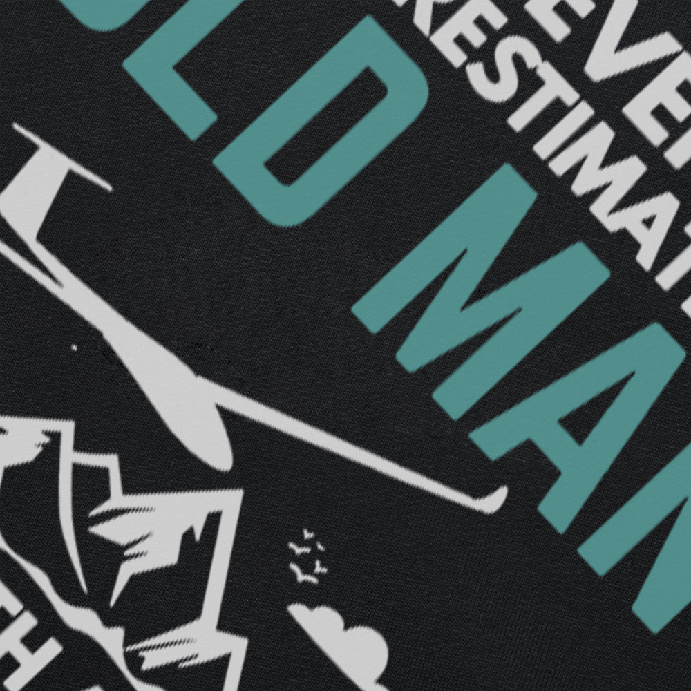 Glider Pilot Unterschätze niemals einen alten Mann Segelflugzeug T-Shirts Grafik Streetwear Kurzarm Geburtstagsgeschenke T-Shirt – Detail 5
