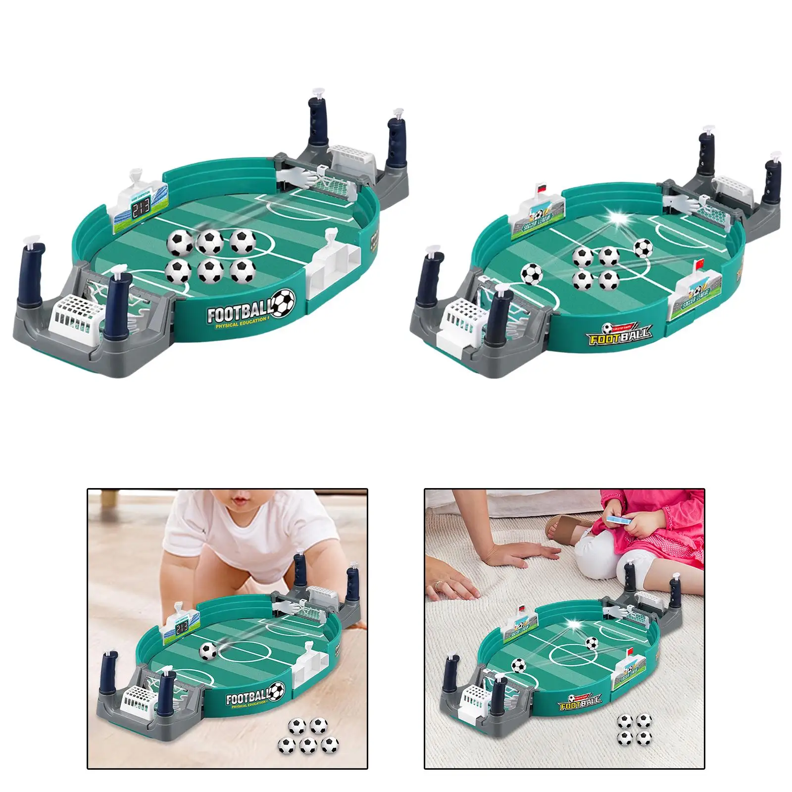 Tabletop Football Pinball Games Sport Board with Finger Battle for Parties