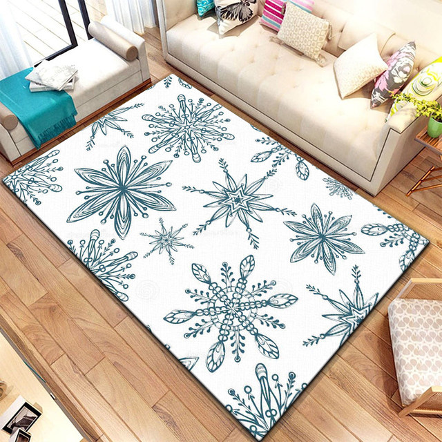 Wolf Of Winter Area Rug For Christmas Living Room And Bedroom Rug