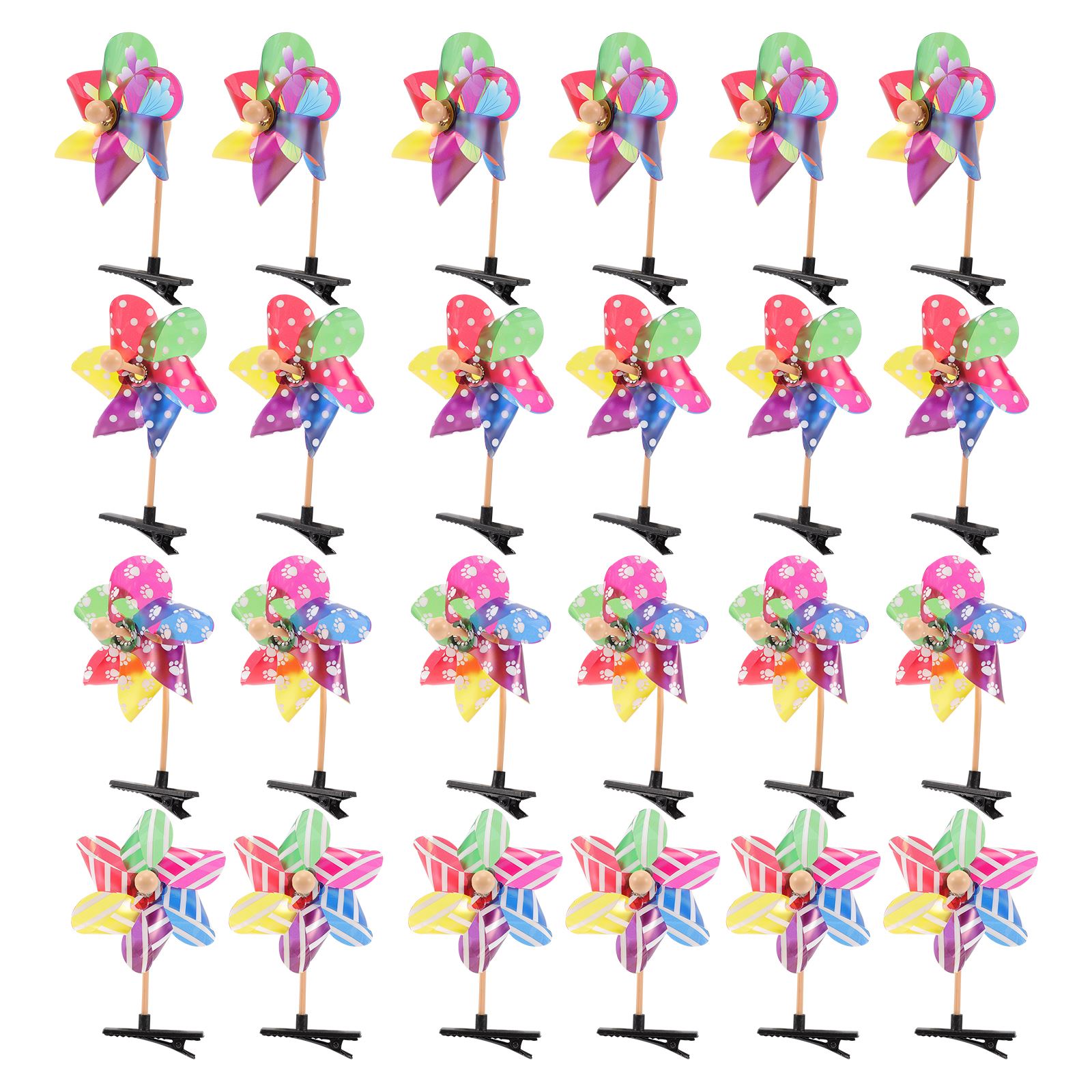 Best of 24pcs Pinwheel Hair Clips Hair Barrettes Windmill Hairpins Headwear Women Girls Hair Pin Stage Performance Headdress Accessories Reviews & Tips