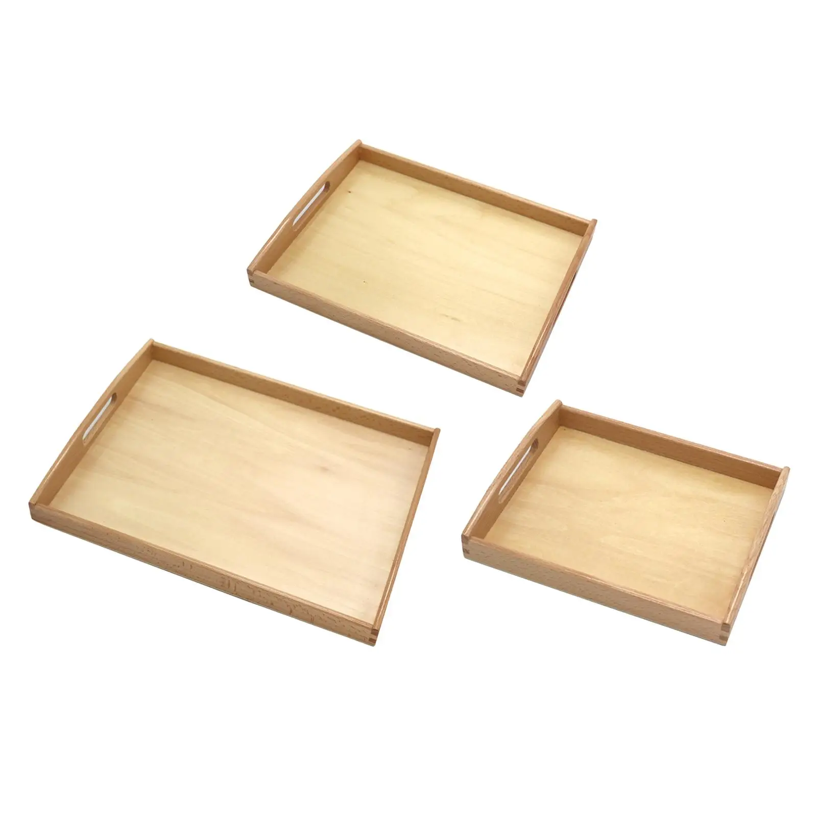 Montessori Wooden Tray Montessori Sand Tray Toy for Painting Activities Home