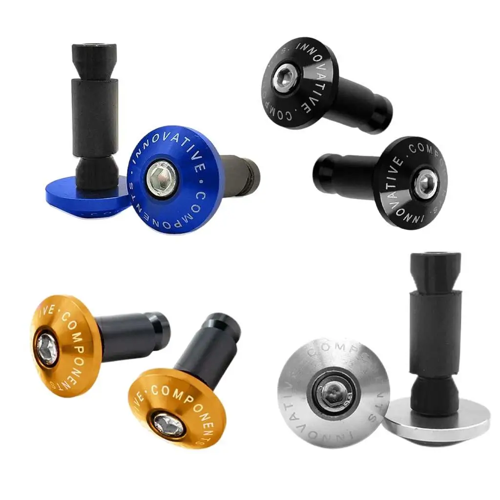 2Pcs CNC Alloy Handlebar End Plugs, Caps Handle Bar Plugs 530 500 Help to the rod and handle