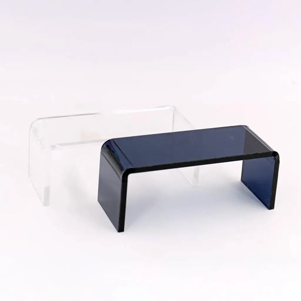1:12 Mini Tea Table Dollhouse Living Room Scene Coffee Table Model Pocket Shooting Props Transparent Desk Furniture