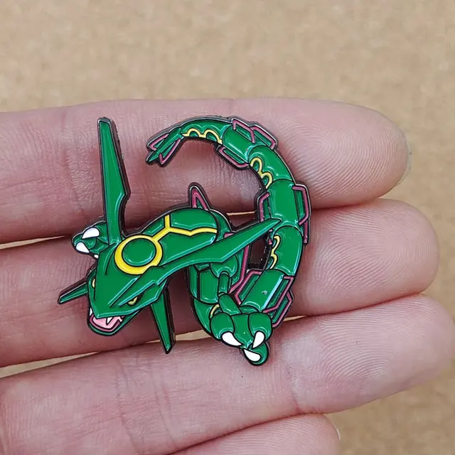 Pokemon Official Pin - Mega Rayquaza Shiny - Lapel Pins & Brooches