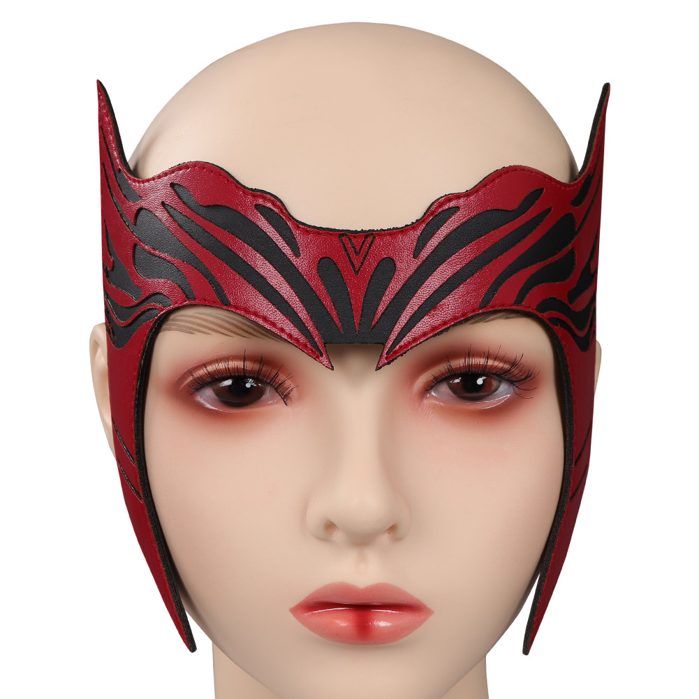 Scarlet Witch Maske Cosplay PU Masken Helm Maskerade Halloween Party Kostüm Requisiten – Detail 7