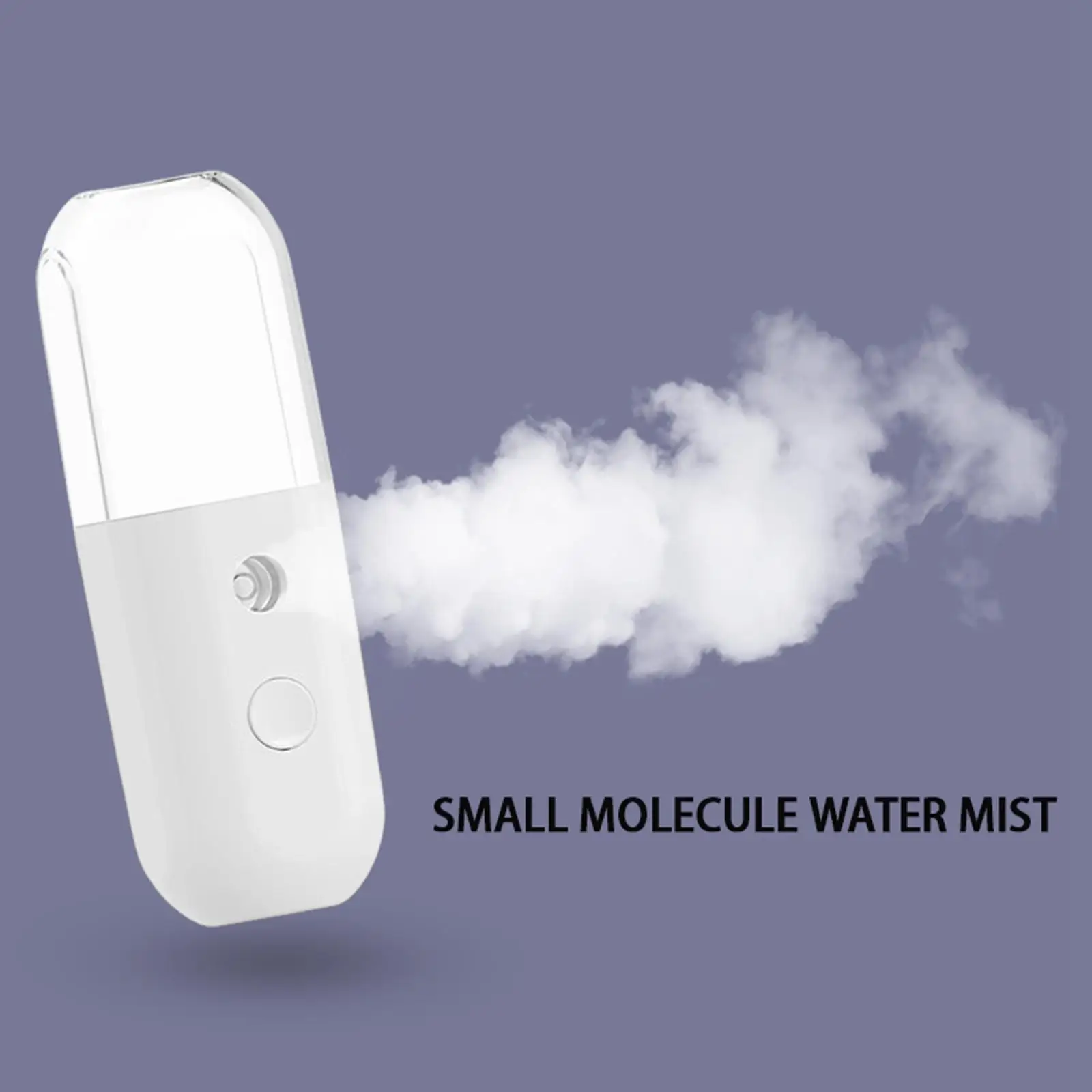 Mini Handy Nano Facial Mister, Moisturizing 30ml Visual Water Tank Portable Facial Sprayer for Skin Care Daily Makeup