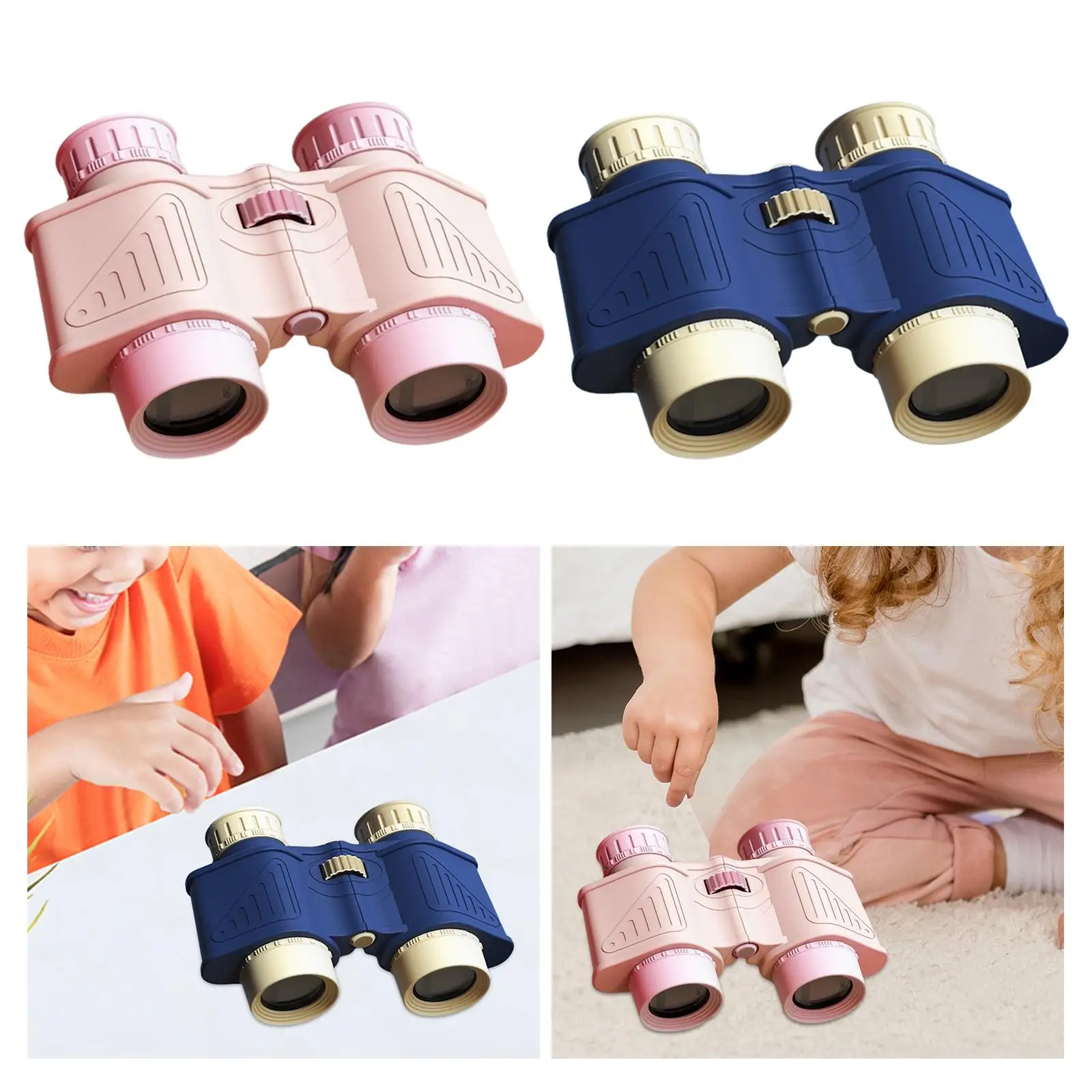 Kids Binoculars Sensory Toys Adjustable Interpupillary Distance Portable for