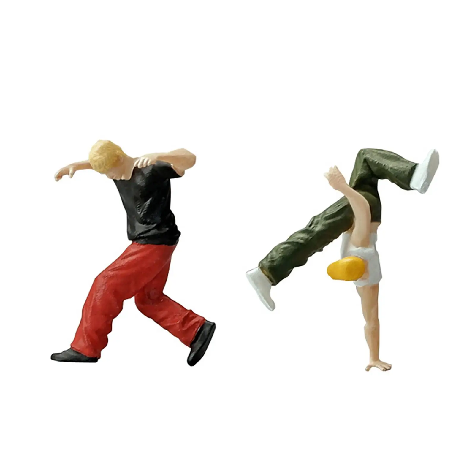 1/64 Scale Figure Street Dancer Model Tiny People for Sand Table Building Accessories Architecture Model Diorama Fairy Garden