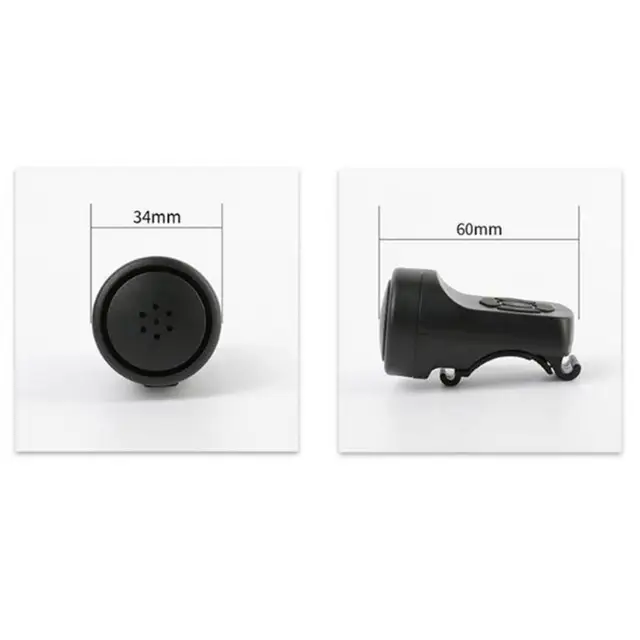 120db Bicycle Electric Horn Black USB Bicycle Cycling Bell Speaker
