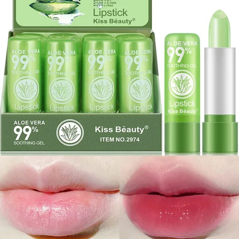 Best of Natural Aloe Vera Moisturizing Lip Balm Color Changing Lipstick Lasting Anti-wrinkle Anti Aging Nourishing Lipsticks Lips Care Reviews & Tips