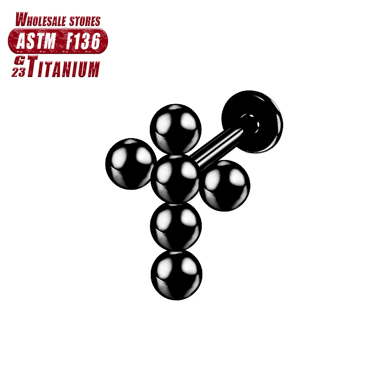 Septum Tragus Piercing Lippen stecker f136 Titan Knorpel Ohr stecker sexy charmante Ohrringe 16g Frauen Labret Clicker Helix Körpers chmuck – Detail 11
