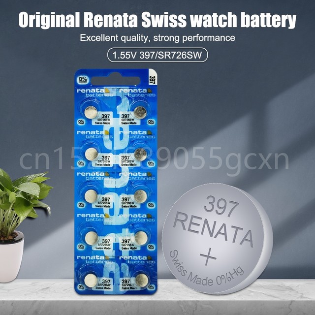 Piles De Montre Renata 321 SR616SW - Lot De 2 Piles Suisses 1.5V Oxyde D'argent