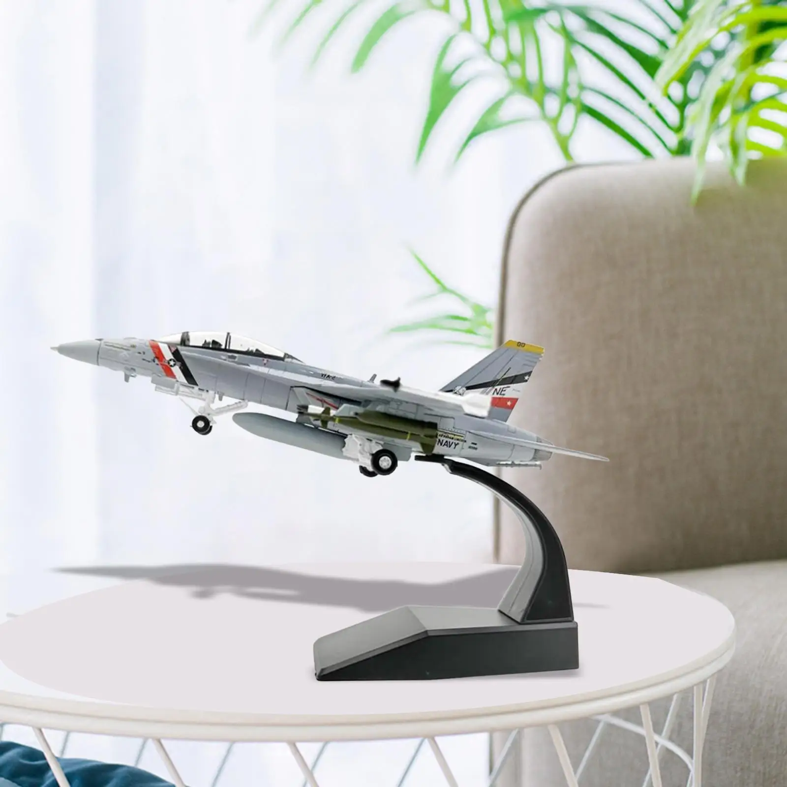 Diecast Alloy Model High Detailed 1:100 Jet Aircraft Airplane Display for TV Cabinet Bar Livingroom Bookshelf Office