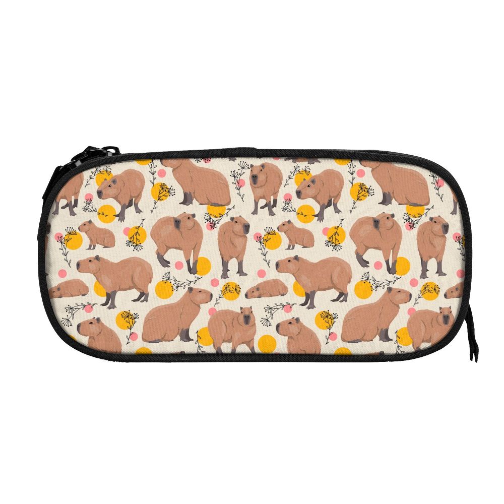 Capybara personalizado padrão de colagem kawaii lápis