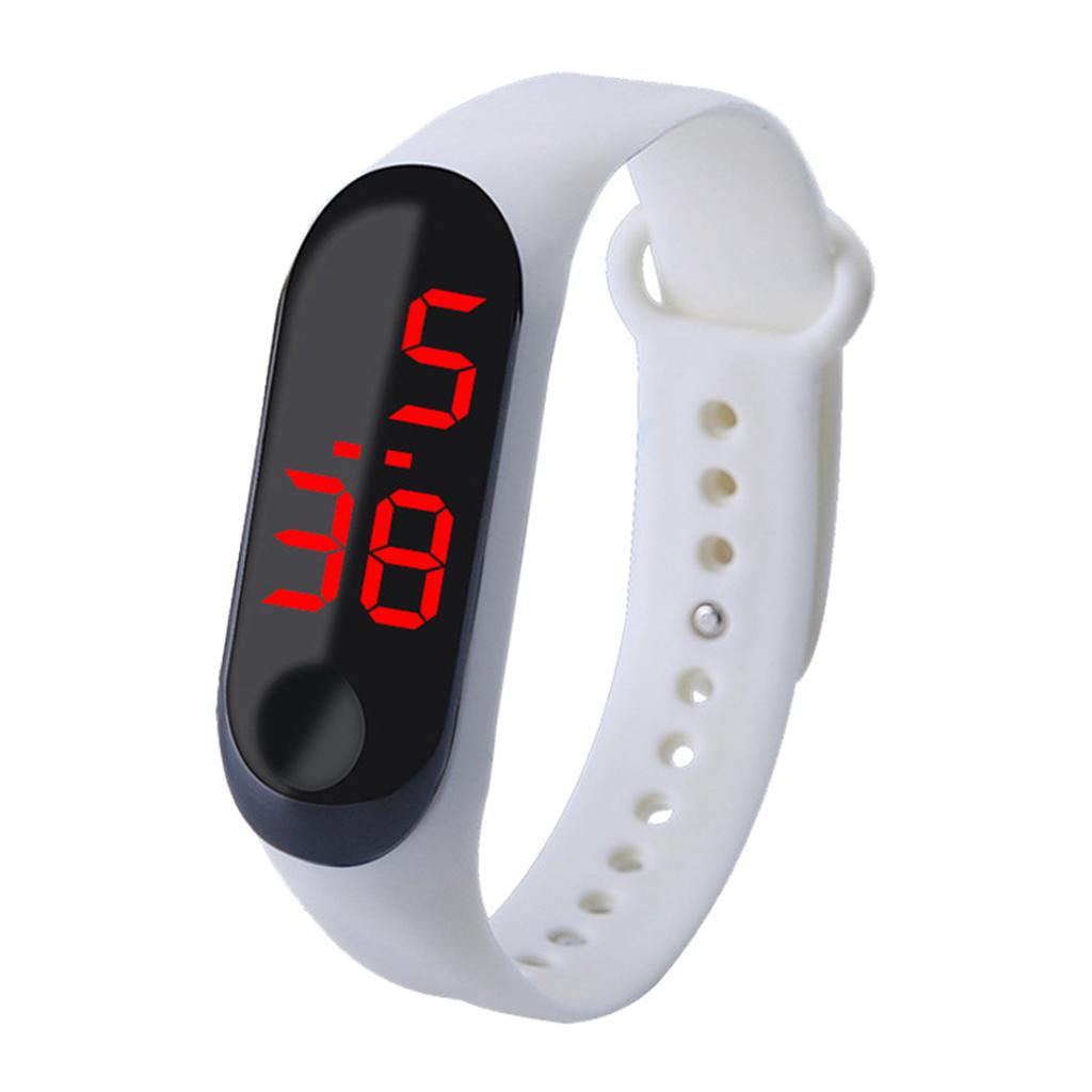 LED Digital Watch Touch Screen Silicone Smart Wristwatch Bracelet