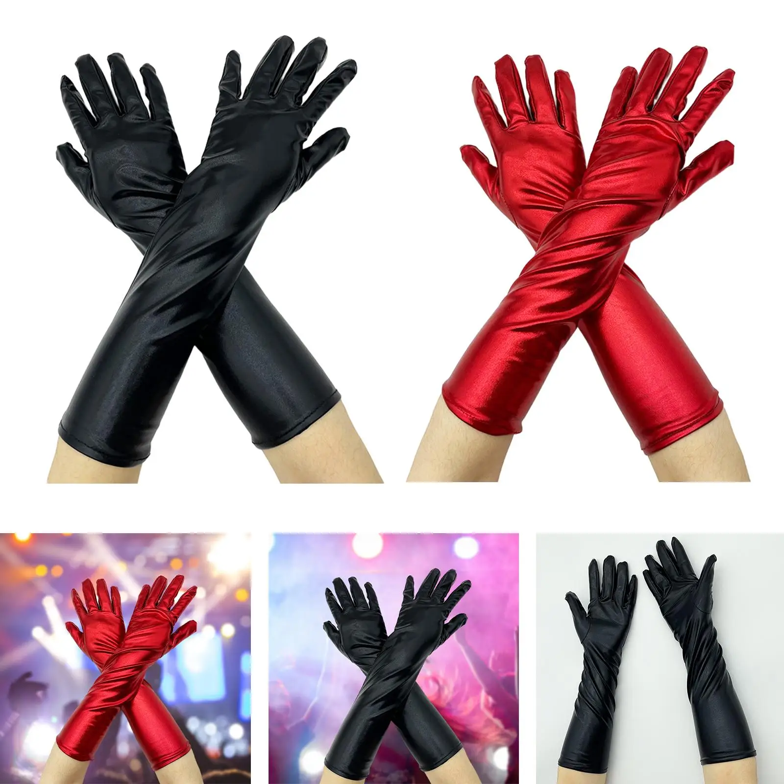 Classic Long Gloves Women Flapper Gloves Mittens Opera Gloves for Bridal Wedding