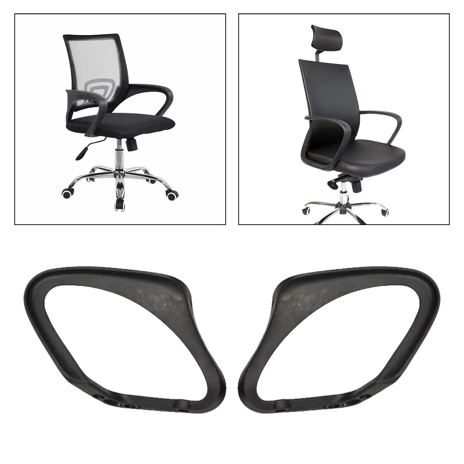 2 Pieces Chair Armrest Easy to Install Durable Accessory Desk Accessory for Bedroom Kids Room Home Outdoor Gaming Chair