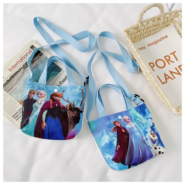 Disney Frozen Handbags Anime Figures Elsa Anna Casual Shoulder