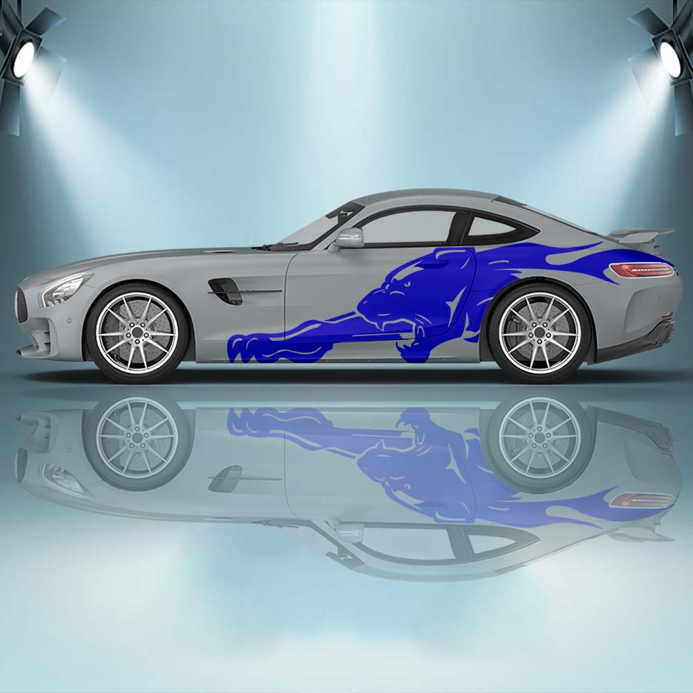 Panther und Klaue Seite Fahrzeug Malerei Aufkleber Seite Auto Aufkleber gegossen Vinyl Schmerz Auto Aufkleber Universal größe Verpackung Aufkleber – Detail 3
