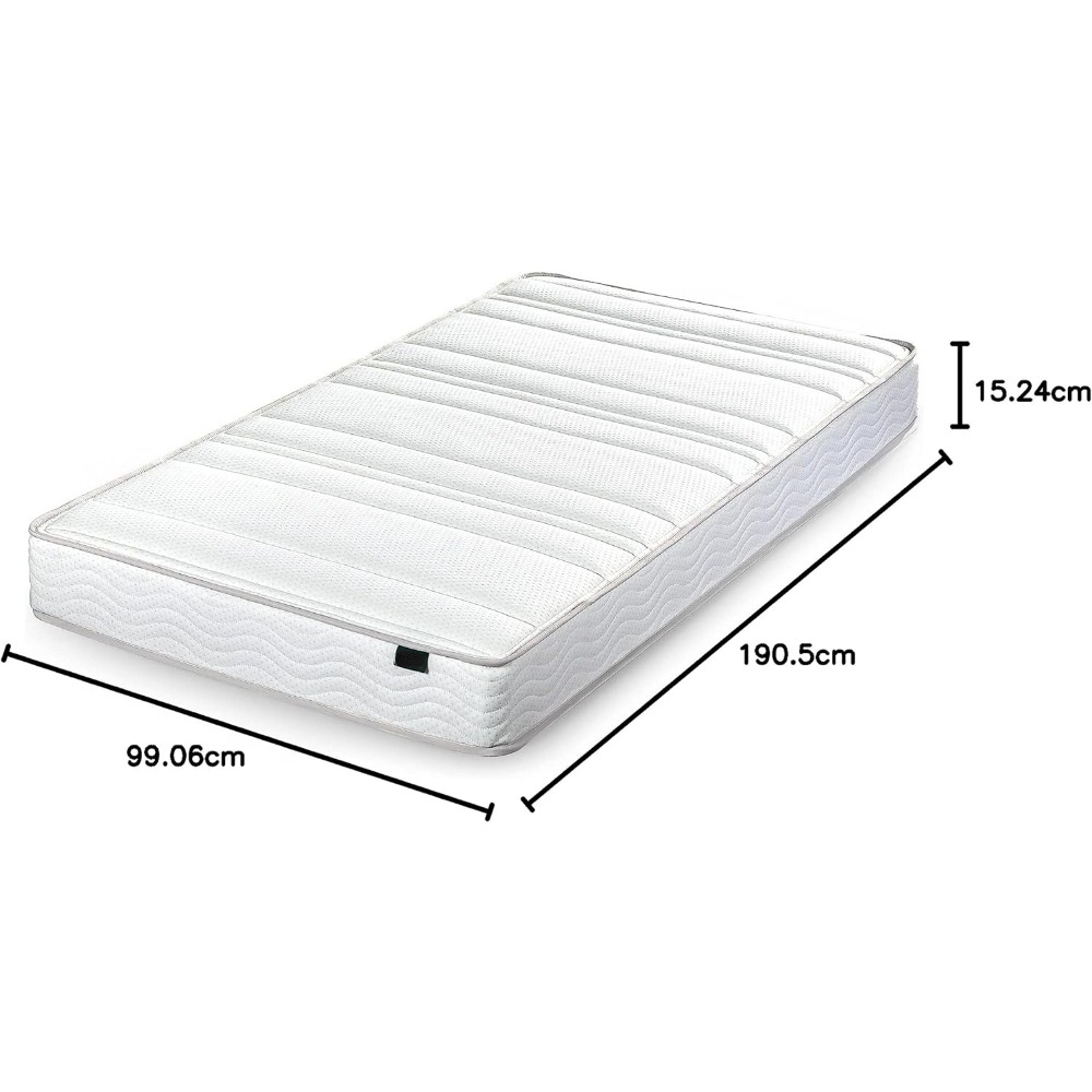 Title 2, Federkernmatratze 6-Zoll-Schaumstoff und Federk...