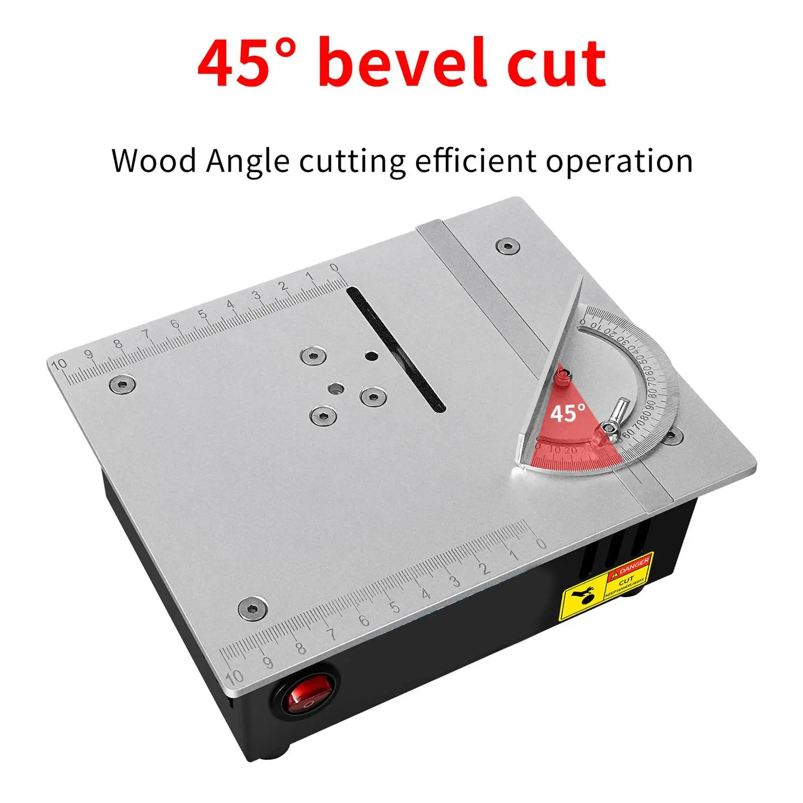 Mini Hobby Table Saw Multifunctional Table Saw Mini Desktop Electric Saw for DIY Crafts Small Woodworking Projects Model Making