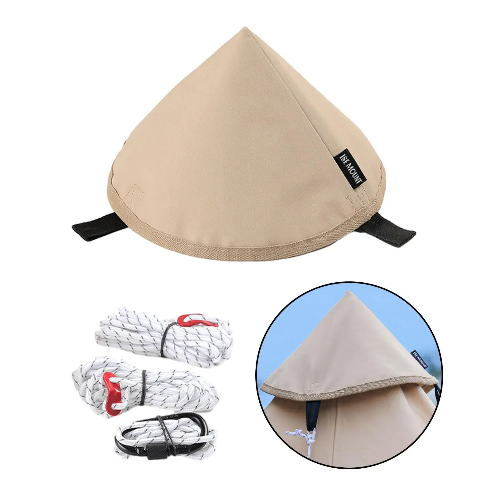 Tarp Connection Adapter Carabiner Guy Rope Tent Hat Double Layer for Tent Tarp Awning Outdoor Activity Survival Canopy Shelter