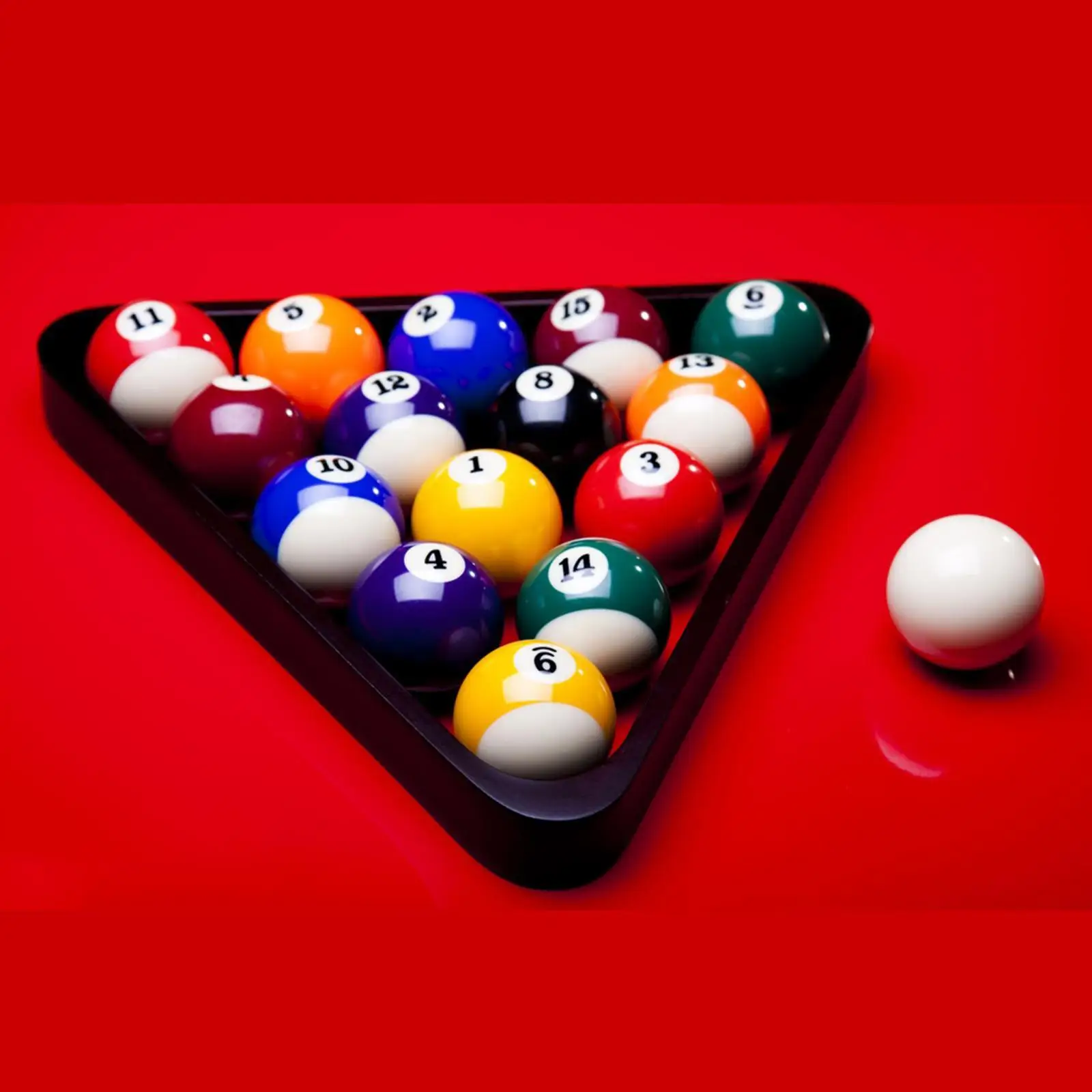 16Pcs Resin Billiard Balls Table Accessory for Party Supplies Clubs Playroom