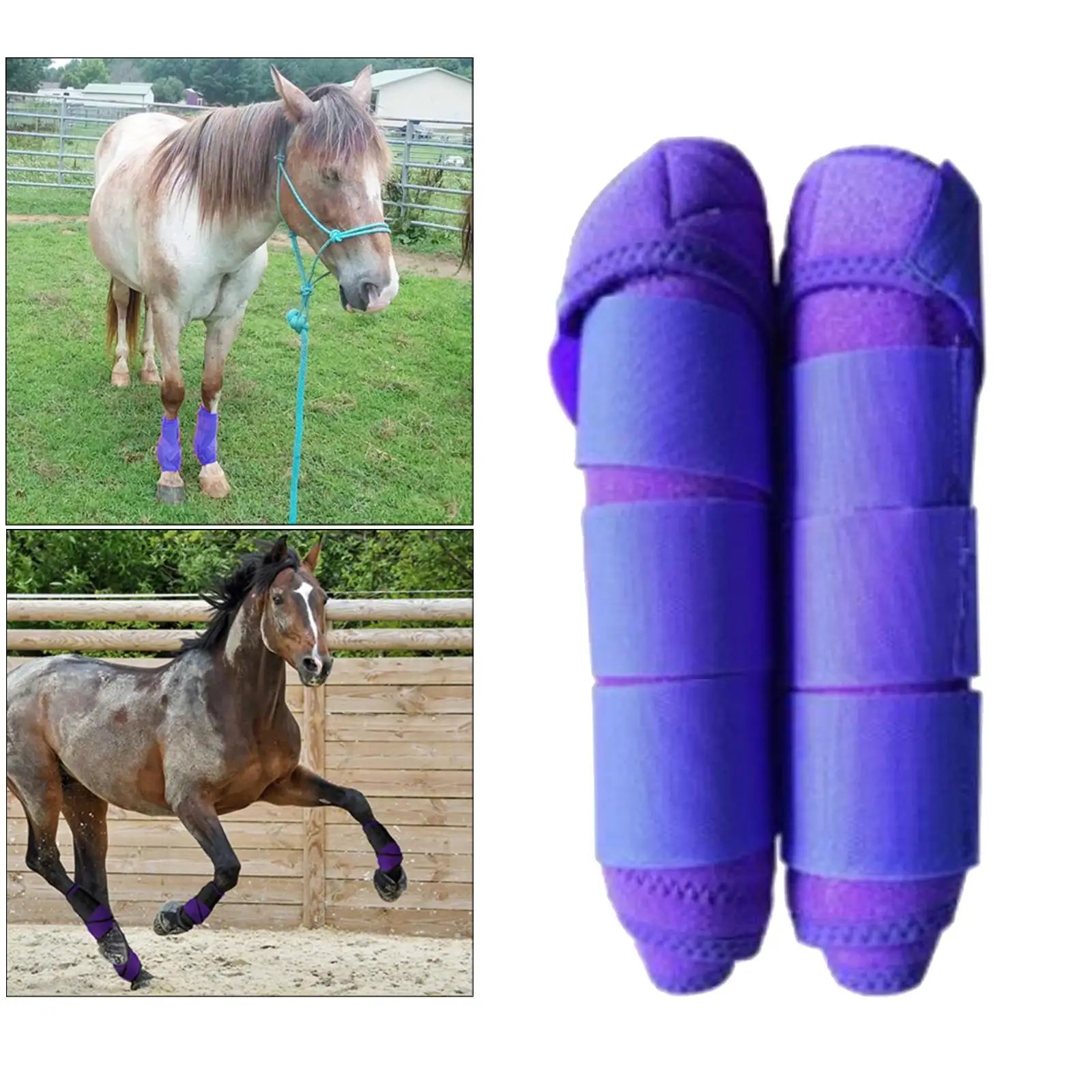 1  Leg Boots Equestrian Front Hind Tendon Boot Leg  Horse Training Jumping Boot Leg Protective Gear Absorbing, Breathable