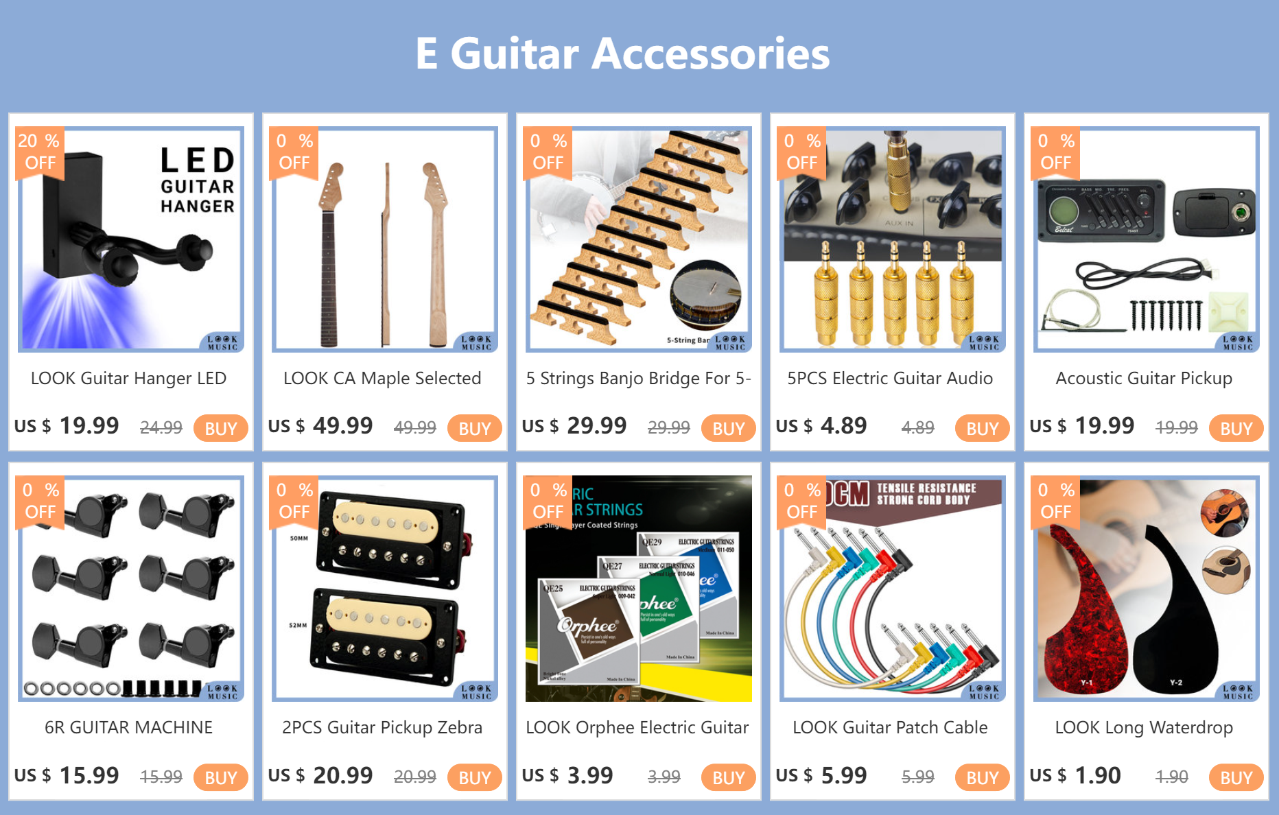 Description Picture 2 of itemGuitar Amplifier Cable AMP Cable Electric Patch Cord Electric Guitar Bass Keyboard Drum Pedal Computer Cable Black 1.8/2.5/3M